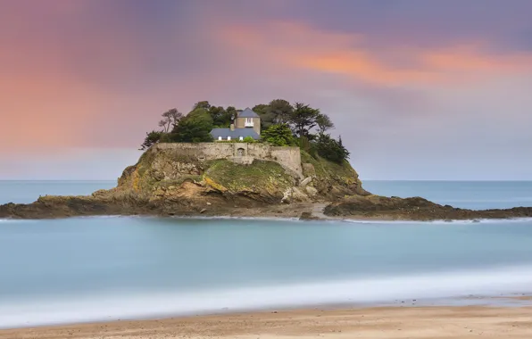 Strait, France, island, Fort, The Channel, Brittany, Fort du Guesclin, Helen