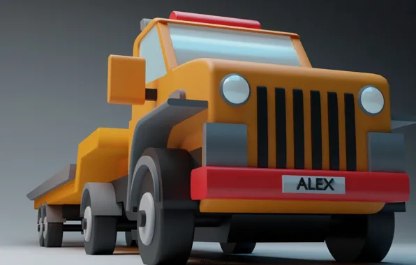 Wallpaper toy, machine, tractor, AlexStormND for mobile and desktop