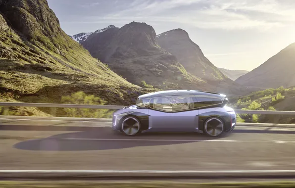 Picture Concept, Road, Mountains, Volkswagen, Side, 2022, Volkswagen Gen.Travel, Truly autonomous future