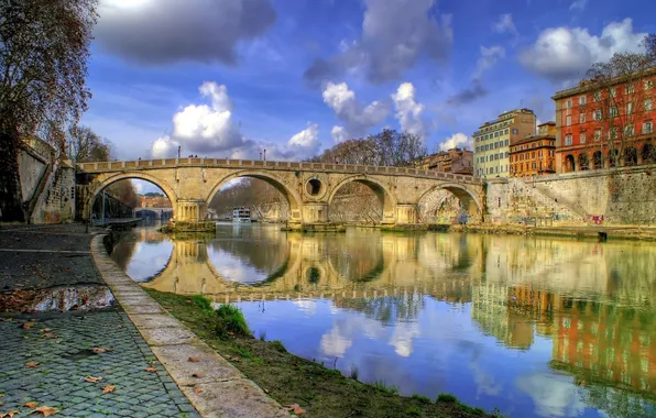 Picture Bridge, The city, River, Silence