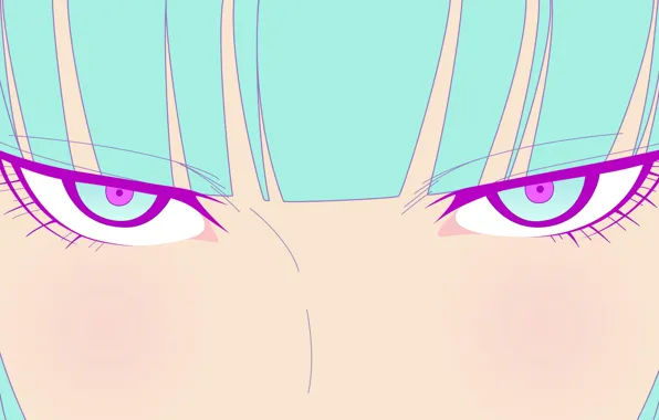 Picture eyes, look, vector, anime, art, GIRL, TeddyLoid, ME ME ME