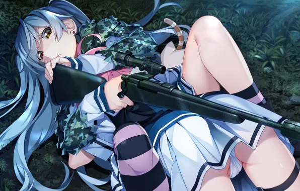 Girls, anime, art, Grisaia: Phantom Trigger