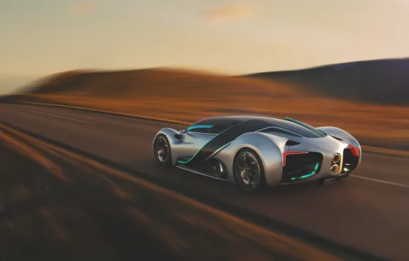 Picture drive, motion, hypercar, Hyperion XP-1