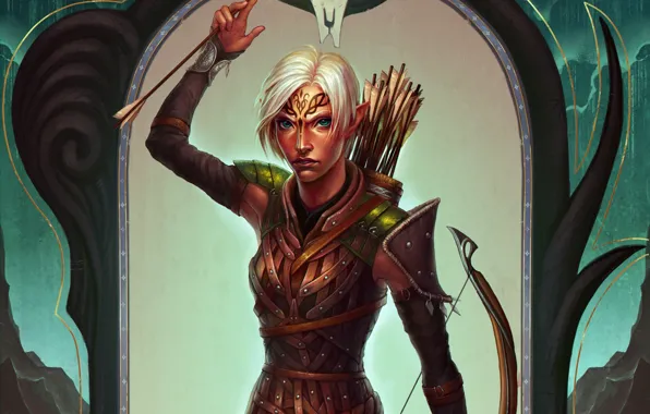 Elf, Archer, Dragon Age, fanart, Dragon Age: Inquisition, mahariel