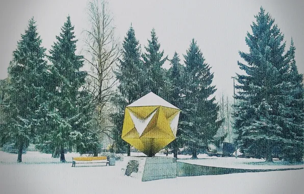 Monument, architecture, St. Petersburg, Monument to the military airfield "Citizen", Sights of the Kalininsky district, …