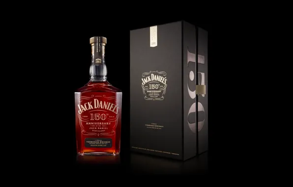 Box, whiskey, whiskey, whisky, Bourbon, Jack Daniels, Jack daniels, Whiskey Jack Daniel's 150th Anniversary