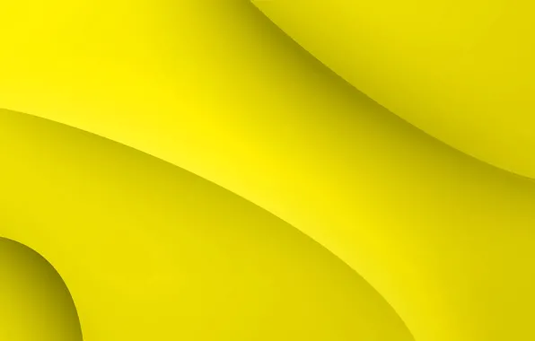 Yellow, background, curves, form, yellow, fon