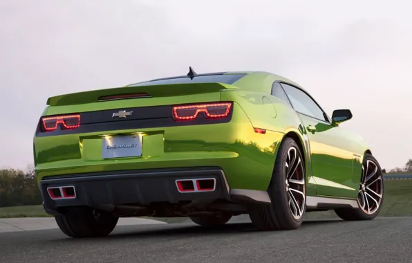 The sky, tuning, concept, the concept, green, Chevrolet, muscle car, camaro