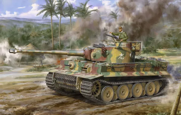 Japan, Germany, jason, Tiger, Pz.Kpfw. VI, Heavy, japanese tiger tank