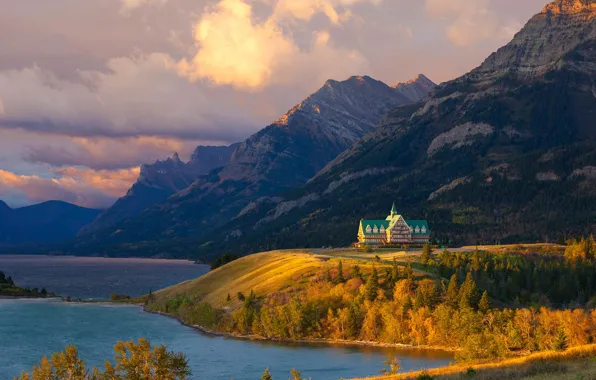Lake, Canada, Albert, the hotel, Waterton Lakes