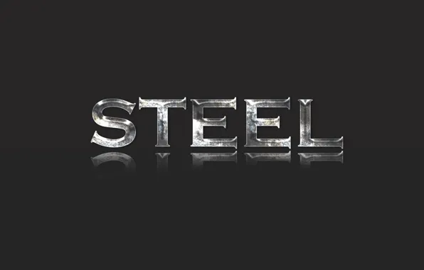 Text, reflection, steel, minimalism, steel