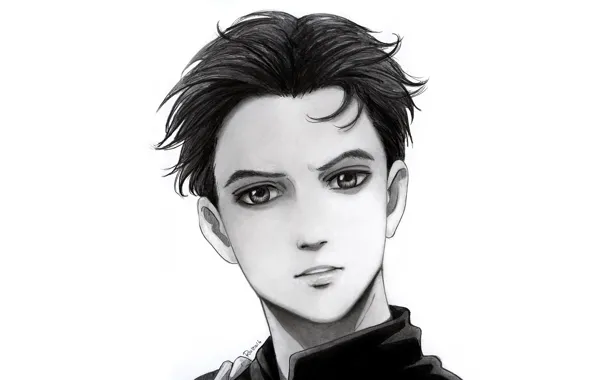 Figure, portrait, art, skater, Yuri on the ice, Yuri Katsuki, Yuri On Ice, by redwarrior3