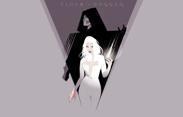 Picture Minimalism, Background, Art, Marvel, Marvel Comics, Comics, Cloak, Dagger