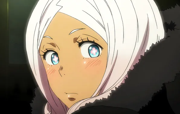 Eyes, look, girl, surprise, anime, high quality, embarrassment, tenderness