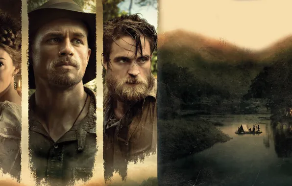 Cinema, girl, Sienna Miller, Robert Pattinson, hat, jungle, woman, man