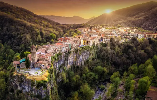 Mountains, Horizon, Settlement, Beauty, Horizon, Valley, Spain, Beauty