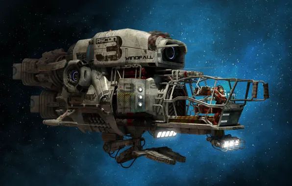 Space, stars, camera, Recon 3, windfall