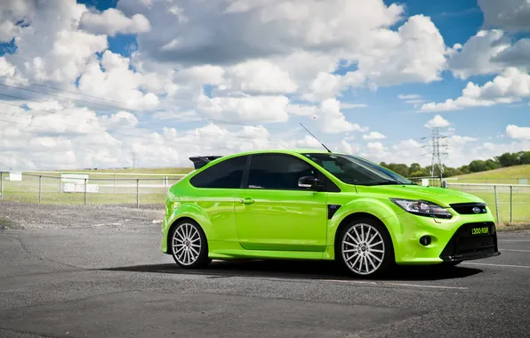 Picture green, green, Ford, focus, Ford, focus