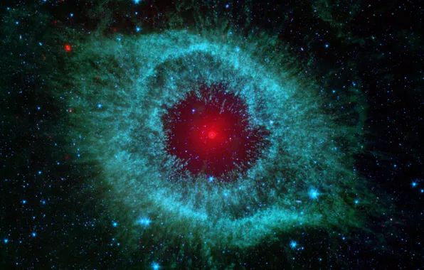 Nebula, snail, nebula, spitzer, infrared, helix