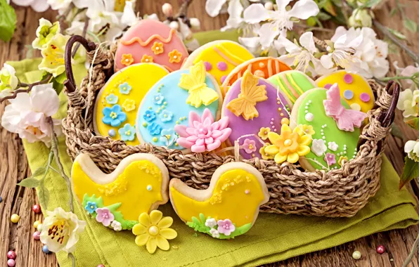 Picture cookies, Easter, holidays, cakes, easter, cookies, baking