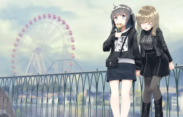 Look, anime, art, girl