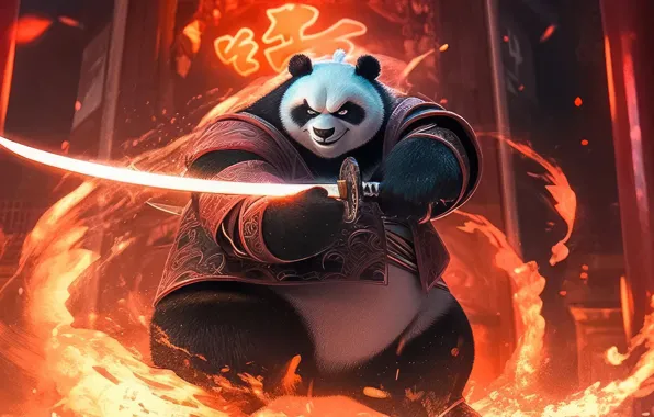 Picture soul, samurai, kung-fu, panda