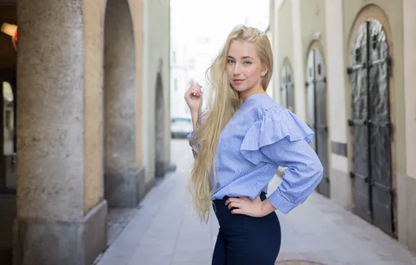 Picture look, smile, style, model, Maja