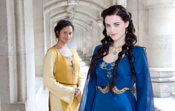 Gwen, Morgana, Merlin, Angel Coulby, Katie McGrath