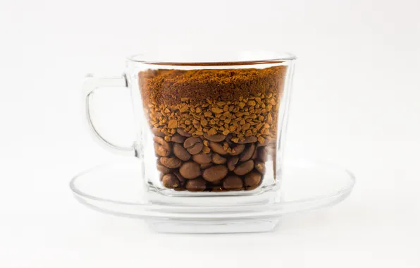 Picture glass, coffee, grain, Cup, saucer
