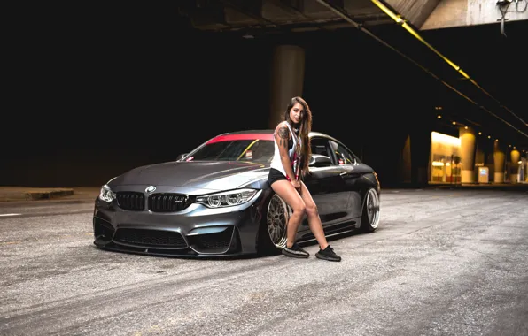 Picture BMW, Girl, Tattoo, F82