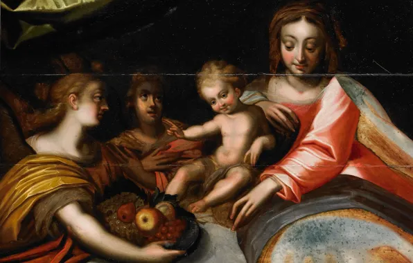 Picture, mythology, unknown artist, The Virgin and Child