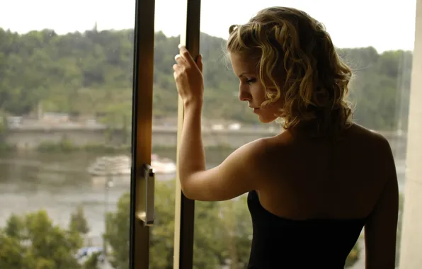 Wallpaper girl, window, blonde, Met Art, Iveta B for mobile and desktop ...