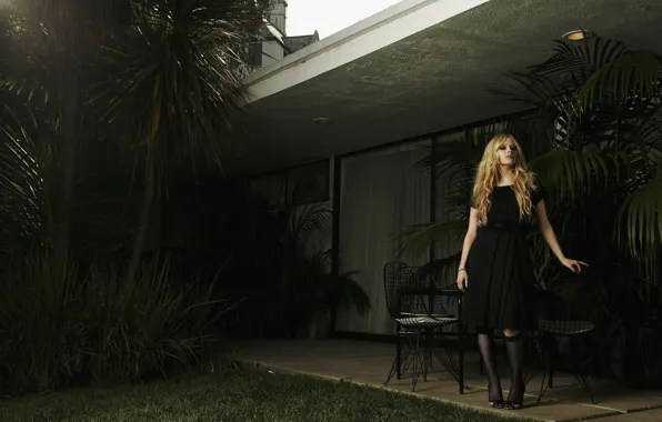 Picture dress, black, April, Lavigne