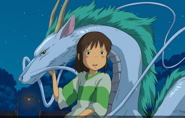 Picture girl, Hayao Miyazaki, spirited away, the spirit of the river