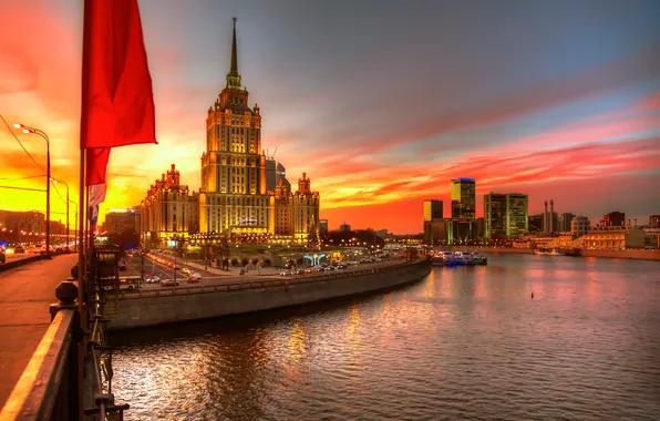Picture sunset, Moscow, 2015
