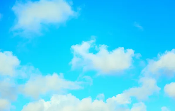 Summer, the sky, clouds, blue