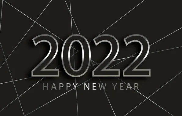 Picture figures, New year, silver, black background, new year, happy, luxury, decoration