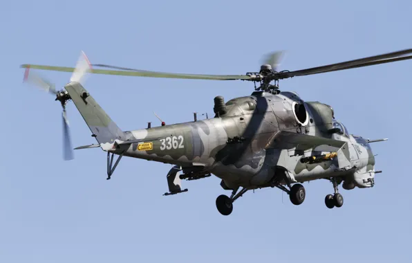 Flight, helicopter, Mi-35, shock