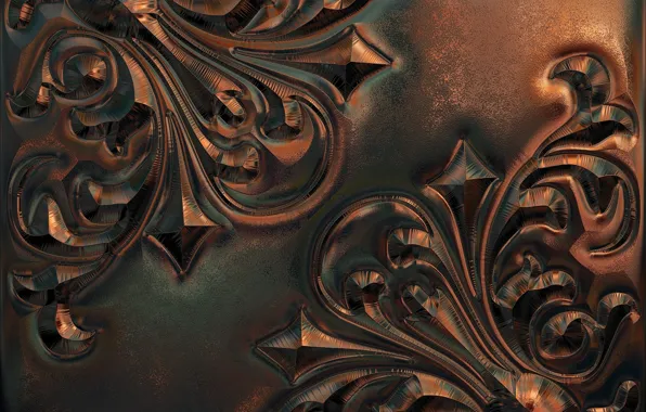 Metal, pattern, texture, ornament, metallic, relief, foil, chasing