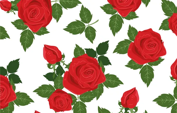 Flowers, background, vector, roses, texture, rose, background, pattern