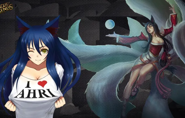 Fox, love, fox, League of Legends, ahri