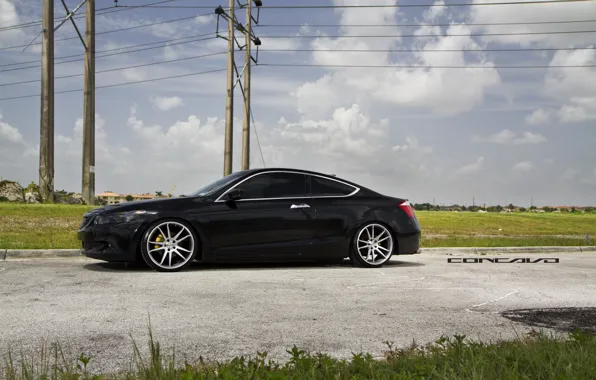 Picture the sky, clouds, Honda, Accord, Coupe, Wheels, Concave, CW-S5