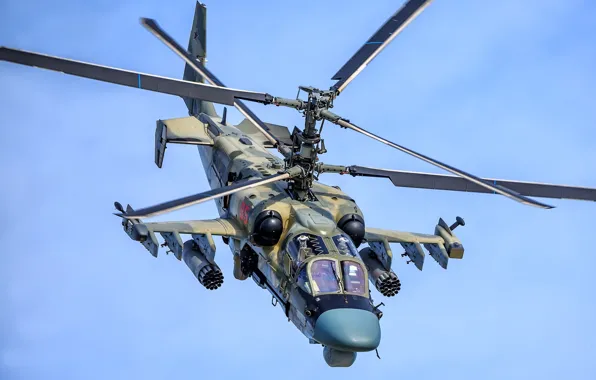 Videoconferencing Russia, Ka-52, reconnaissance and attack helicopter, Ka-52 "Alligator"