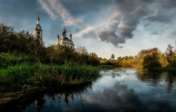 Picture nature, temple, Russia, Savinskoye, Yaroslavskaya Oblast’