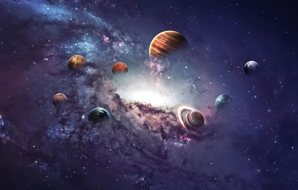 Picture Planets, Space, Galaxy, Astronomy, Aesthetic, Solar system