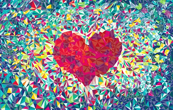 Picture love, abstraction, heart, background.