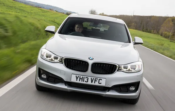 Machine, BMW, in motion, the front, Gran Turismo, Sport Line, 318d