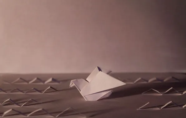 Picture paper, bird, origami
