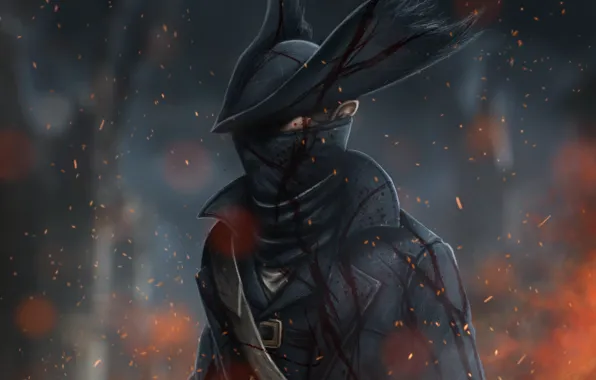 Picture blood, hat, art, hunter, rpg, bloodborne