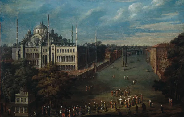 Picture oil, picture, canvas, Jean-baht van Moore could, The Grand Vizier Crossing The Square